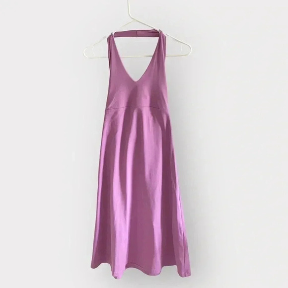 Patagonia Morning Glory Halter Dress lilac Purple Medium Hiking Athletic SzSmall - Picture 1 of 7